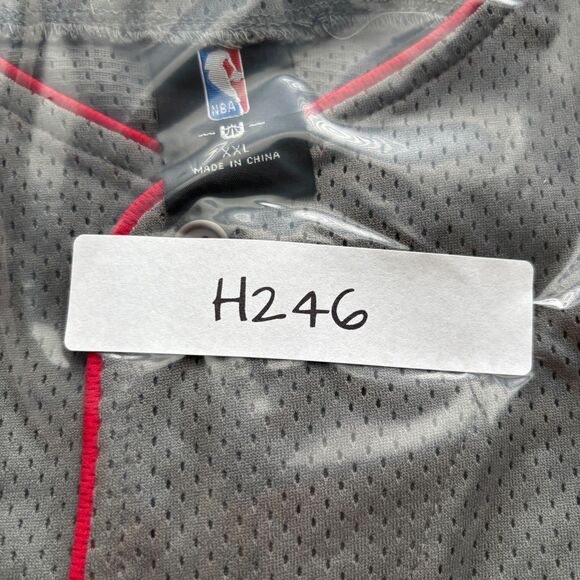 NBA Men Chicago Bulls Split Logo Jersey Shirt Button Up 1966 Grey Size XXL H246 - Picture 11 of 11